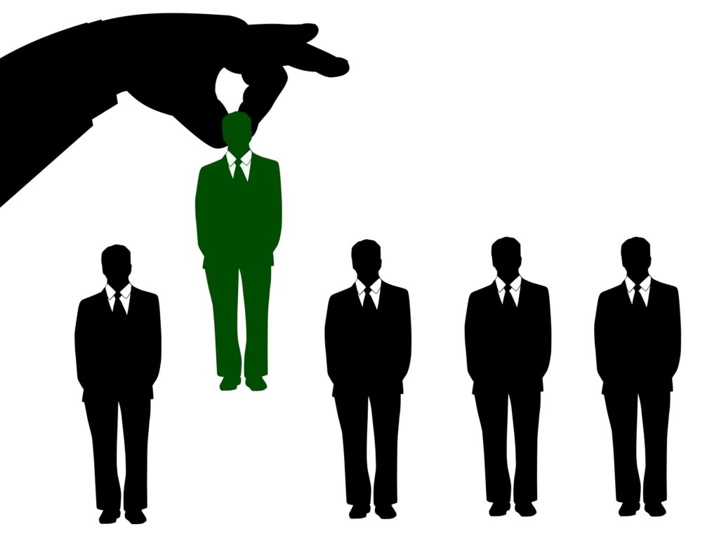 男性のシルエット