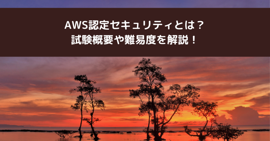 AWS認定セキュリティとは？試験概要や難易度を解説！