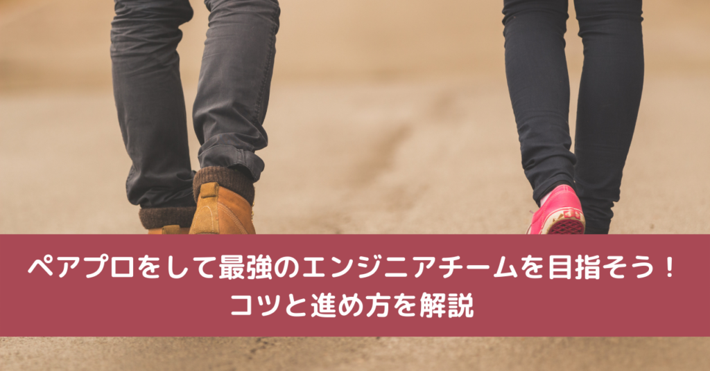 ペアプロをして最強のエンジニアチームを目指そう！コツと進め方を解説